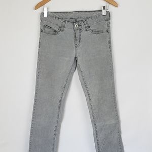 Uniqlo Corduroy Pants Gray Slim Fit